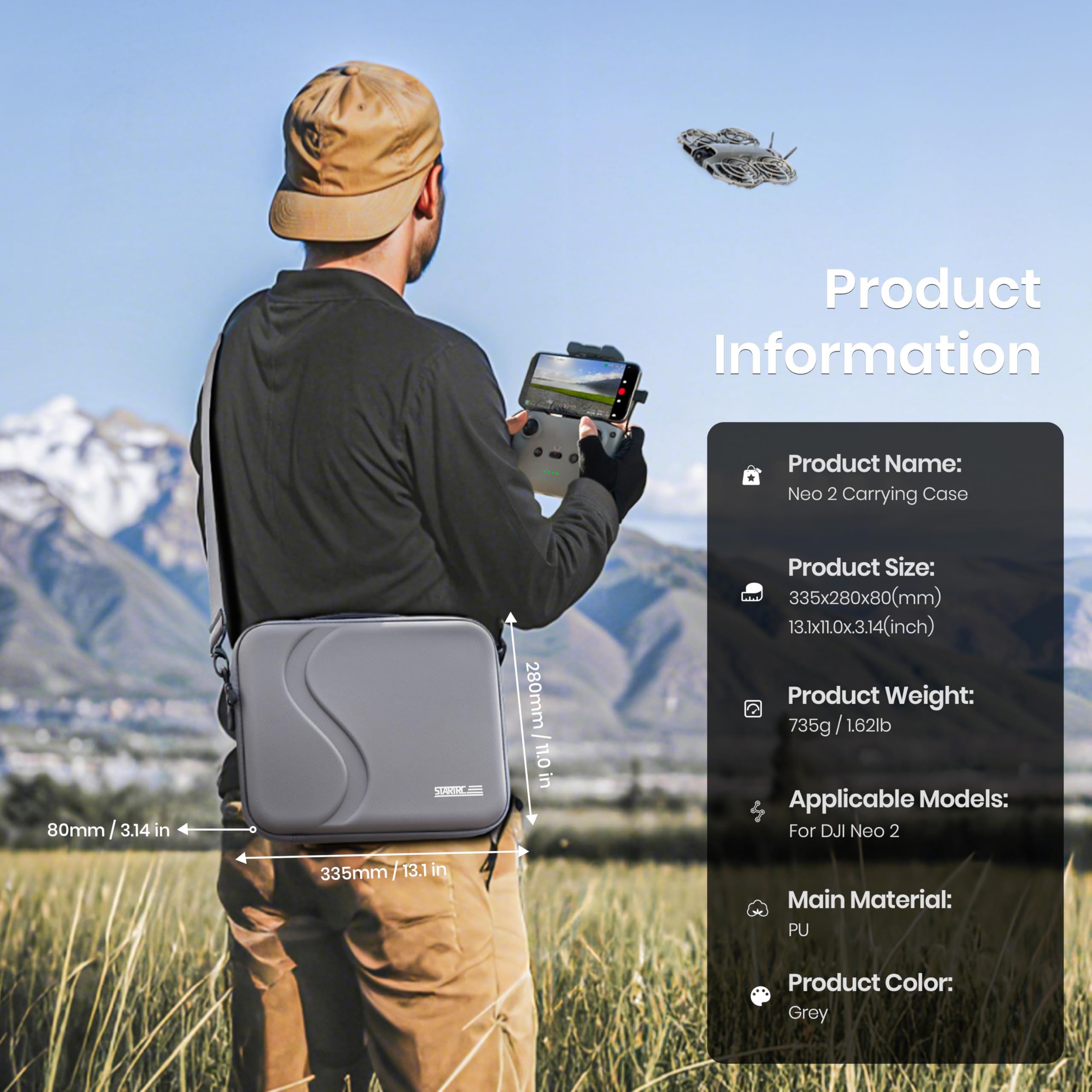 حقيبة حمل لإكسسوارات DJI Neo 2 - مراجعة Drone Controller Hood وسعره