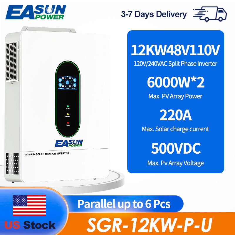 EASUN US 12KW 12000W محول طاقة - مراجعة Drone Solar Charger وسعره