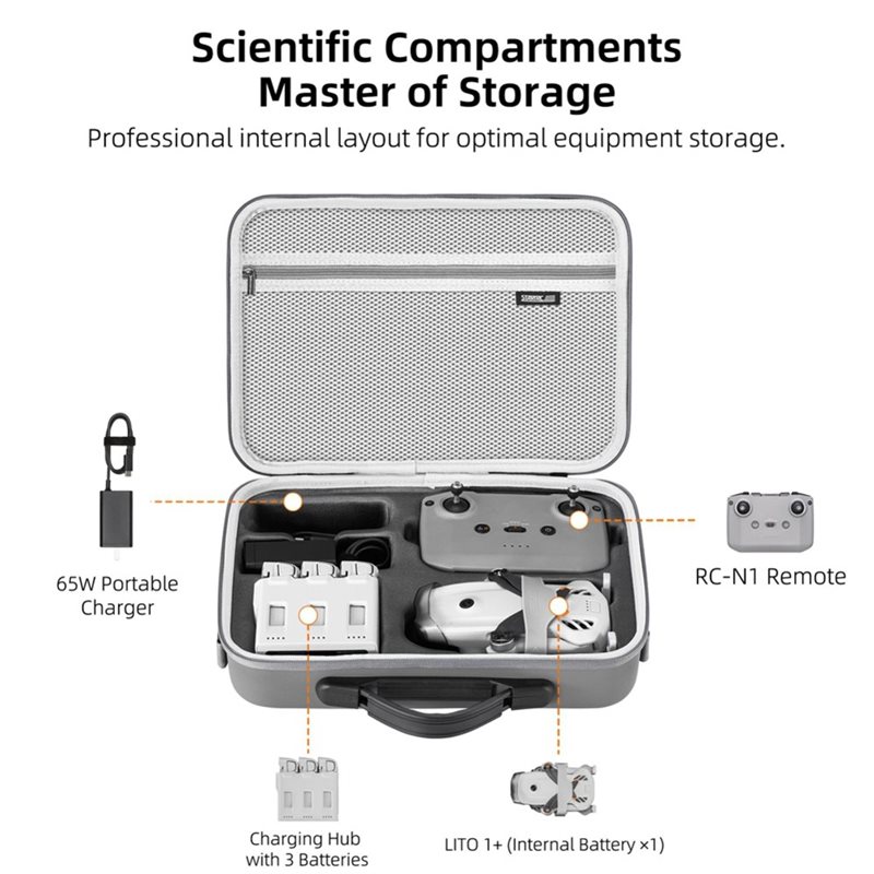 حقيبة حمل STARTRC للسفر مع حزا - مراجعة Drone Carrying Case وسعره
